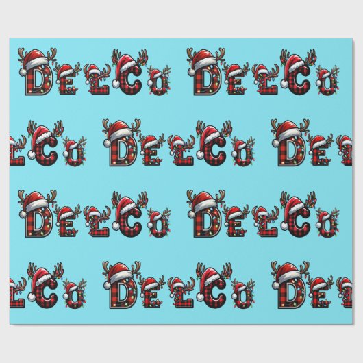 Papier Cadeau delco Christmas (Plat)