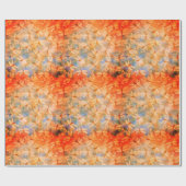 Papier Cadeau Délicat Dragonflies Orange Aquarelle (Plat)