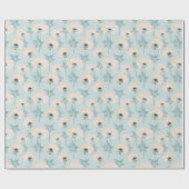 Papier Cadeau Delicate pink anemones. (Plat)