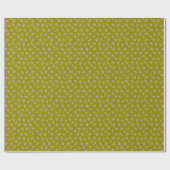 Papier Cadeau Delicate ‘Sprigs’ wrapping paper in olive green  (Plat)