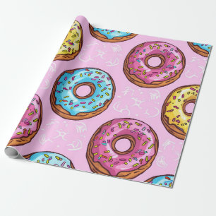 Papier Cadeau Délicieux Motif de beigne