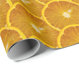 PAPIER CADEAU DÉLICIEUX ORANGE SLICE