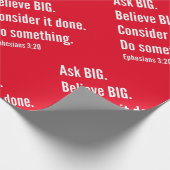 Papier Cadeau Demander une citation de vie Big Inspiration Texte (Coin)