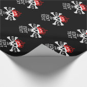 Papier Cadeau Demandez à votre texte de garder calme Crossbones (Coin)