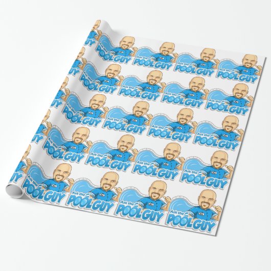 Papier Cadeau Demandez au type de piscine (Déroulé)