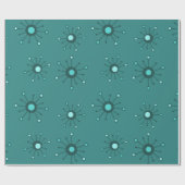 Papier Cadeau Démarrage atomique Turquoise (Plat)
