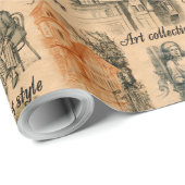 Papier Cadeau demeures modernes (Coin rond)