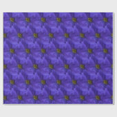 Papier Cadeau Demi de motif de brique de beaux pétunias violets (Plat)