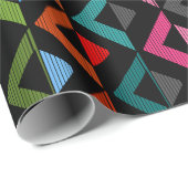 Papier Cadeau Demi-Diamants De Fond (Coin rond)