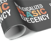 Papier Cadeau Démocratie Sociale Radicalisée Par Une Décence Fon (Coin rond)