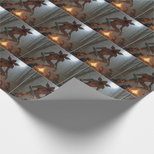 Papier Cadeau Demogorgon Creatures Around a Campfire (Coin)