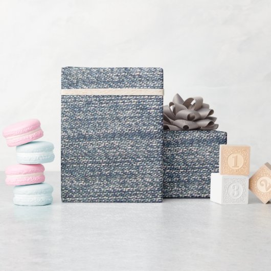 Papier Cadeau Denim clair (Baby Shower)