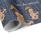 Papier Cadeau Denim & Diamonds Princess Bébé (Coin rond)
