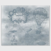 Papier Cadeau Denim Steampunk (Plat)