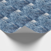Papier Cadeau Denim texture : arrière - plan de jeans bleus. (Coin)