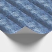 Papier Cadeau Denim Texture : Arrière - plan de tissu usé (Coin)