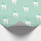 Papier Cadeau Dent de célébration avec des bougies (Coin)