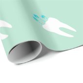 Papier Cadeau Dent de célébration avec des bougies (Coin rond)