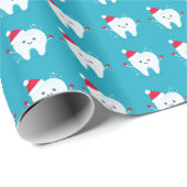 Papier Cadeau Dent de Noël (Coin rond)