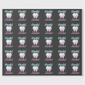 Papier Cadeau Dental Assistant dentaire Floral Tooth Dentiste (Plat)