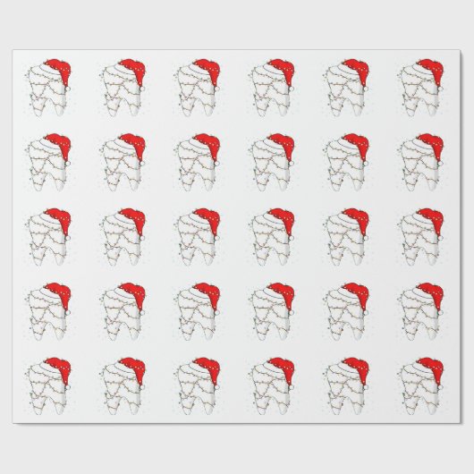 Papier Cadeau Dental Christmas Dunny Dentist Holiday (Plat)