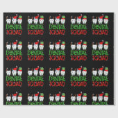 Papier Cadeau Dental Squad Dentist Funny Teeth Christmas Pajamas (Plat)
