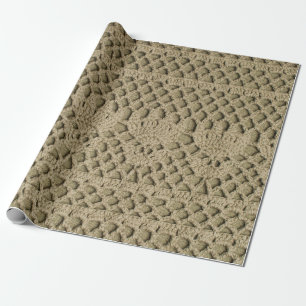 Papier Cadeau Dentelle artisanale vert olive sur arrière - plan