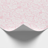 Papier Cadeau Dentelle blanche sur rose (Coin)