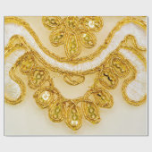 Papier Cadeau Dentelle jaune doré rayé. texture Arrière - plan,  (Plat)