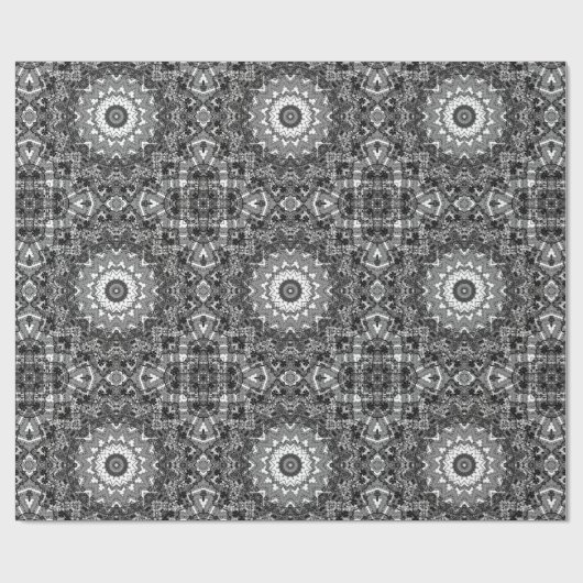 Papier Cadeau Dentelle noire (Plat)