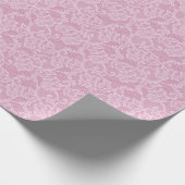 Papier Cadeau Dentelle Rose Clair (Coin)