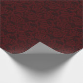 Papier Cadeau Dentelle rouge foncé (Coin)