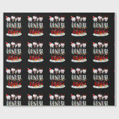 Papier Cadeau Dentist Christmas Dental Squad Funny Lights For Bo (Plat)
