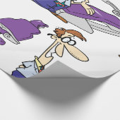Papier Cadeau Dentiste Et Chaire De Chirurgie Dentaire (Coin)