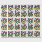 Papier Cadeau Dentiste génial merci (Plat)