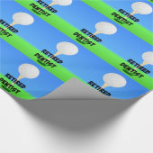 Papier Cadeau Dentiste retraité - Bal de golf à Tee (Coin)
