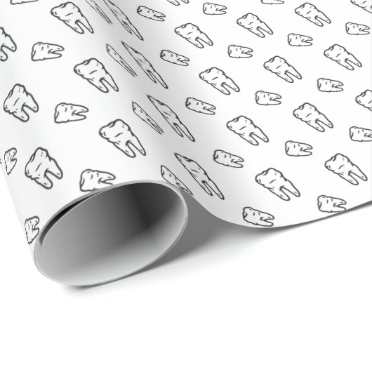 Papier Cadeau Dents (Coin rond)