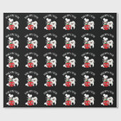 Papier Cadeau Dents de pomme osseuse, Bona Appetit drôle Pun Fon (Plat)