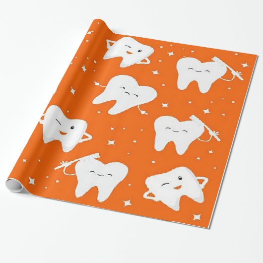 Papier Cadeau Dents mignons (Déroulé)