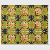 Papier Cadeau Déplacement victorien pour le jour à Noël (Plat)