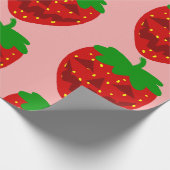 Papier Cadeau déplaisante halloween goth fraise éffrayante (Coin)