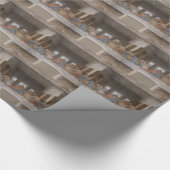 Papier Cadeau Dernière Cène Leonardo Da Vinci Peinture (Coin)