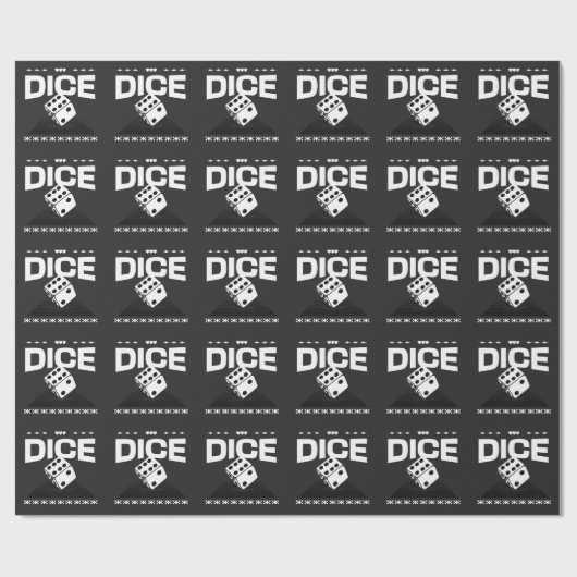 Papier Cadeau Dés (Plat)