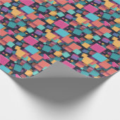 Papier Cadeau Des carrés géants et colorés (Coin)