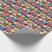 Papier Cadeau Des carrés géants et colorés (Coin)