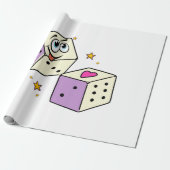 Papier Cadeau Dés Chanceux (Déroulé)