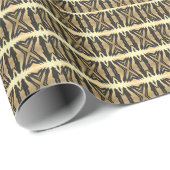 Papier Cadeau Des gens de l'ombre psychédélique en or (Coin rond)