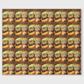 Papier Cadeau Des gourmandises colorées et personnalisées (Plat)