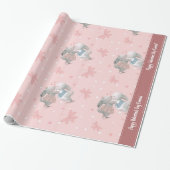 Papier Cadeau Des lapins mignons sur le Motif de la Saint Valent (Déroulé)