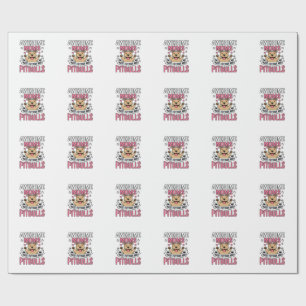 Papier Cadeau Des mamans géniales ont des tatouages et des Pitbu